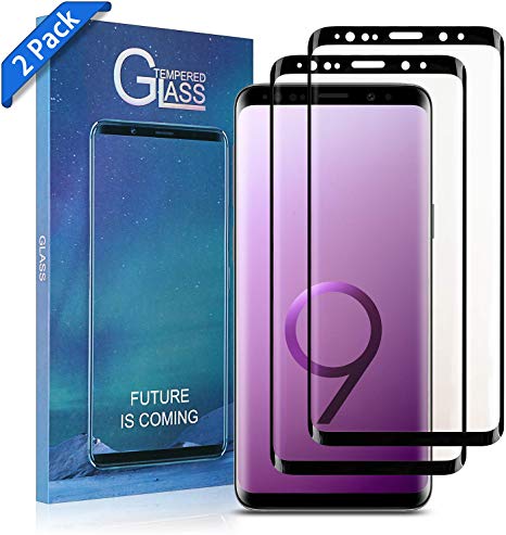 Galaxy S9 Screen Protector Tempered Glass,[Anti-Fingerprint][No-Bubble][Scratch-Resistant] Glass Screen Protector for Samsung Galaxy S9