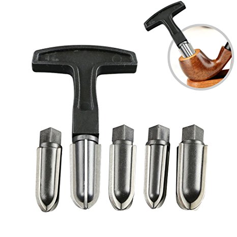 Scotte 5 pieces tobacco pipe reamer tool & tobacco pipe cleaners