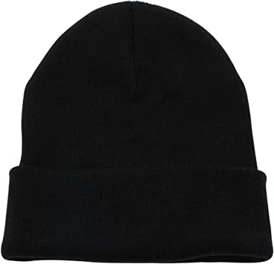 Top Level Beanie Men Women - Unisex Cuffed Plain Skull Knit Hat Cap