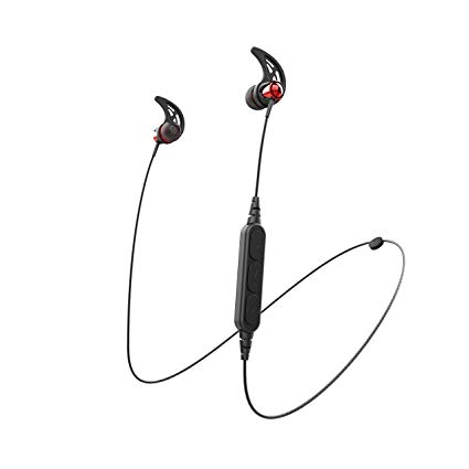 Evidson B5 Bluetooth Wireless in-Ear Headphones with Mic (Red)