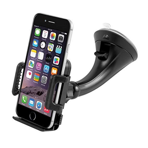 Car Mount Holder, Getron Windshield Dashboard Universal Car Cell Phone Cradle for iPhone XS MAX XR X 8 Plus 7 Plus 6S SE Samsung Galaxy S9 S8 Edge S7 S6 Note 9 Google Pixel LG and All Smartphones