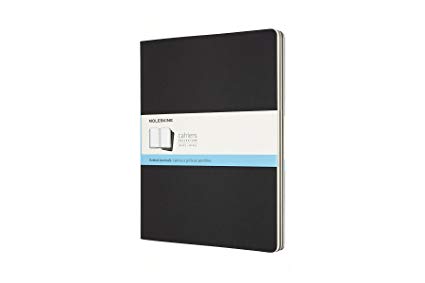 Moleskine Cahier Soft Cover Journal, Set of 3, Dotted, XXL (8.5" x 11") Black - for Use as Journal, Sketchbook, Composition Notebook