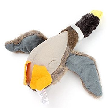 Classic Dog Toys Stuffed Squeaking Duck Dog Toy Plush Puppy Honking Duck for Dogs(Random Color)