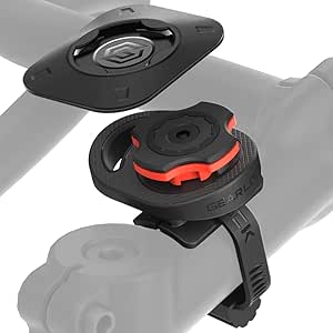 Spigen Life Gearlock Stem Bike Mount with Aerodynamic Design and Simple, Secure Mount solution with one-handed use for The best cycling performance and optimum viewing angle