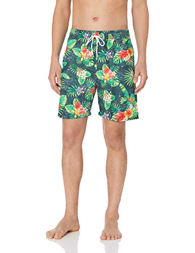 U.S. Polo Assn. Men's Tropical Flowers 7" Swim Short