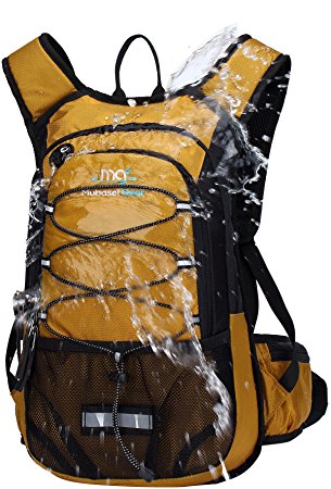 Mubasel Gear Insulated Hydration Backpack Pack with 2L BPA FREE Bladder - Keeps Liquid Cool up to 4 Hours – For Running, Hiking, Cycling, Camping