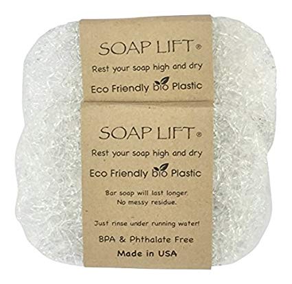 Soap Lift Crystal Soap Dish, Two Pack