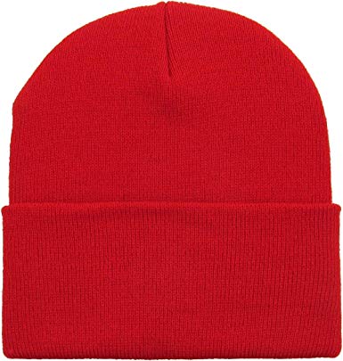 Thick and Warm Mens Daily Cuffed Beanie Made in USA for USA Knit HAT Cap Womens Kids