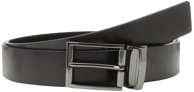 Calvin Klein Men's Reversible Gunmetal Dress Belt