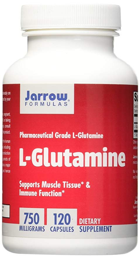 Jarrow L-Glutamine (750mg, 120 Capsules)