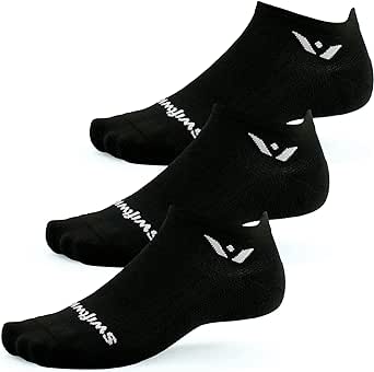 Swiftwick- ASPIRE ZERO (3 Pairs) Running Socks, Cycling Socks, Compression Fit