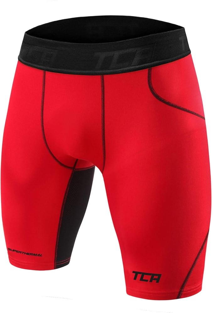 TCA Men's and Boy's SuperThermal Compression Base Layer Thermal Under Shorts