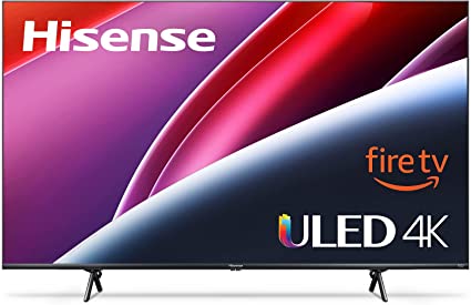 All-New Hisense U6 Series 50-Inch 4K Quantum Dot QLED Smart Fire TV with Dolby Vision (50U6HF, 2022 Model)