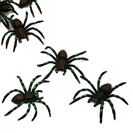 U.S. Toy Painted Spiders : Package of 12, Black