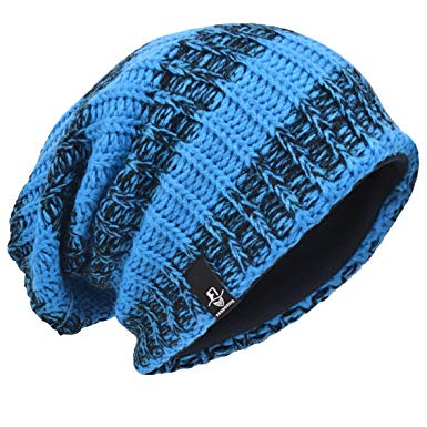 VECRY Men's Cool Cotton Beanie Slouch Skull Cap Long Baggy Hip-hop Winter Summer Hat