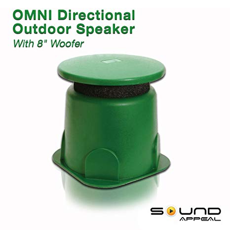 Omni 360 degree Outdoor 8.0 speaker (GREEN) by Sound Appeal (1pc)