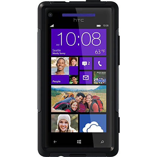 OtterBox Commuter Series Case for HTC Windows Phone 8X - Retail Packaging - Black