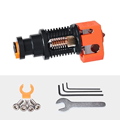 Phaetus Dragon Hotend 3D Printer Accessories Dragon All Metal Hotend Standard High Flow Rate Extruder Compatible with Prusa I3 MK3 Titan Extruder BMG Extruder (High Flow in Black)