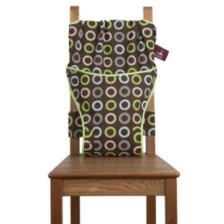 The Washable and Squashable Travel High Chair in Chocolate Chip