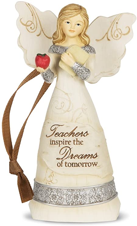 Pavilion Gift Company 82344 Elements Teacher Angel Figurine, 4-1/2-Inch