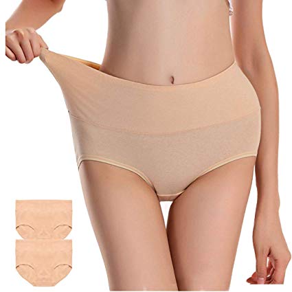 ASIMOON Women’s Cotton Underwear, Soft Stretch Briefs Panties Breathable Underwear Women Underpants