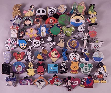 Disney Pin Trading Lot of 10 Assorted Pins - No Doubles - Tradable