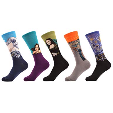 WeciBor Women's Funny Casual Combed Cotton Socks Packs