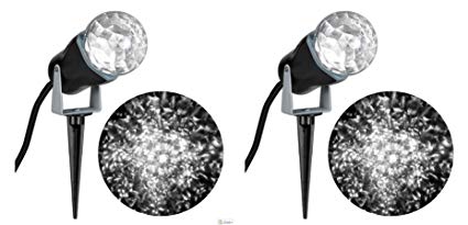 Gemmy 35074 Lightshow Projection-Kaleidoscope White - Indoor and Outdoor- 2 Pack