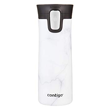 Contigo Stainless Steel Coffee Couture AUTOSEAL Vacuum-Insulated Travel Mug, 14 oz, Whte Marble