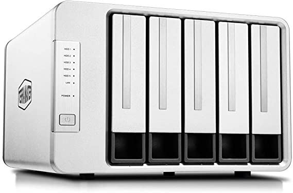 TerraMaster F5-221 NAS 5-Bay Cloud Storage Intel Dual Core 2.0GHz Plex Media Server Network Storage (Diskless)