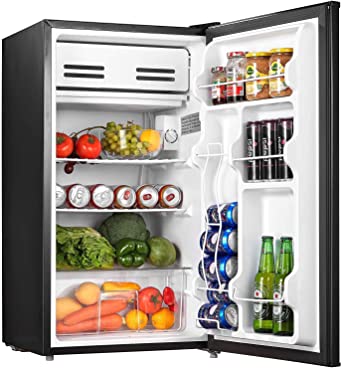 Compact Refrigerator 3.2 Cu.Ft (91L) Mini Fridge with Small Freezer Drinks Food Beer Storage for Bedroom Office or Dorm, Energy Star Rating with Adjustable Temperature, Removable Shelves,Fast Deliver