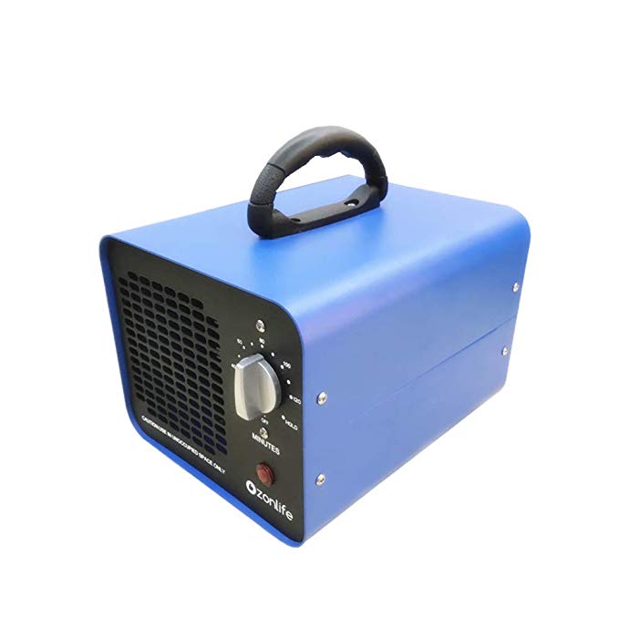 Commercial Ozone Generator 10,000mg/h Industrial O3 Air Purifier Deodorizer Sterilizer Best for Odor Stop Control (Blue)