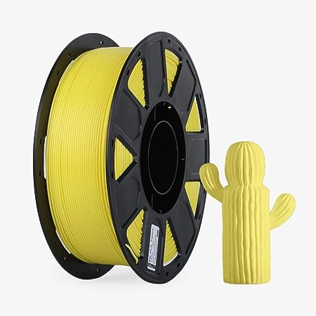 Creality 3D Printer Filament 1.75mm, Ender PLA Filament No-Tangling Smooth Printing Without Clogging No Warping, Fit Most FDM 3D Printers, 1kg Spool, Dimensional Accuracy  /- 0.02mm, Yellow