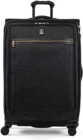 Travelpro Platinum Elite-Softside Expandable Spinner Wheel Luggage, Intrigue Black, Checked-Large 29-Inch