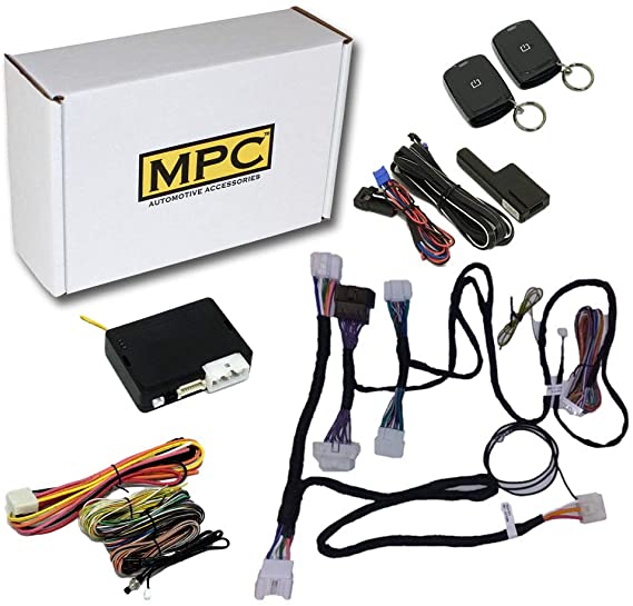 MPC Complete Remote Start Kit with Keyless Entry for 2012-2014 Toyota Camry - with Plug-in T-Harness - Firmware Preloaded - (2) Ultra-Compact Extended Range 1-Button with Up to 2,000 Range