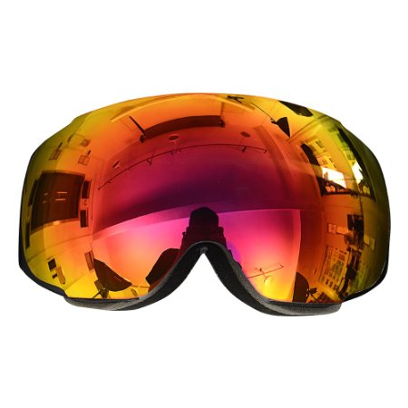 OutdoorMaster Ski Goggles PRO with Big, Detachable Anti-Fog Lens