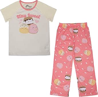 Bioworld Squishmallows Stay Sweet Youth Girls Pajama Set