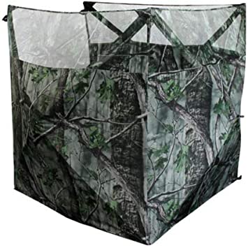 Savage Island Pop-Up 3 Sided Camo Hide Net Hunting Blind Camouflage - Quickly deployable, lightweight and sturdy. Ideal for shooting, bird watching or photography