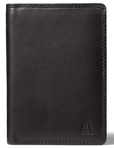Leather Architect Men's 100% Leather RFID Blocking Classic Bifold Wallet
