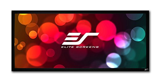 Elite Screens ezFrame Series, 85-inch 2.35:1, Sound Transparent Fixed Frame Home Theater Projection Screen, R85WH1W-A1080