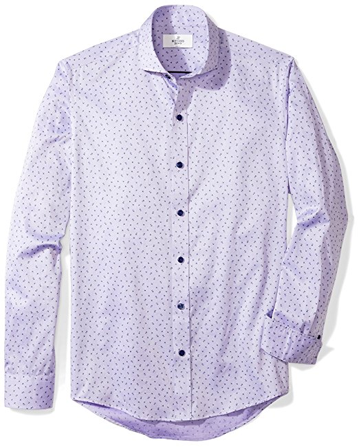 Buttoned Down Men's Slim Fit Cutaway-Collar Sport Shirt Without Pocket