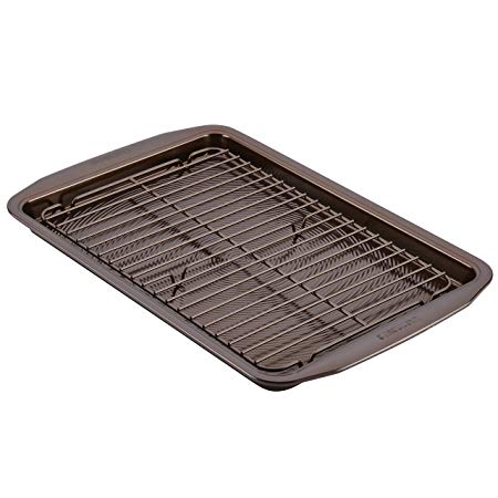 Circulon 47186 Nonstick Bakeware Cookie Pan Set, 2 Piece, Chocolate