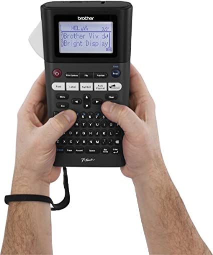 Brother P-touch, PTH300LI, Rechargeable Portable Label Maker, One-Touch Formatting, Vivid Bright Display, Fast Printing Speeds, Black