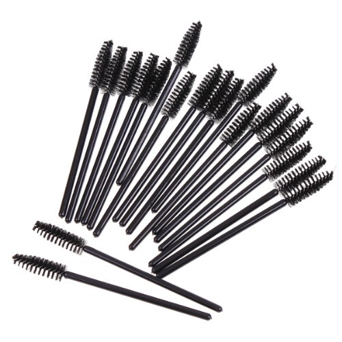 Anself 100 pcs Disposable Eyelash Make Up Mascara Brushes Applicator Wand Brush