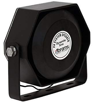 Abrams Compact 100 Watt High Performance Siren Speaker (Capable with Any 100 Watt Siren) Ultra Slim Low Profile