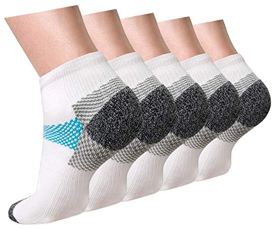 Compression Socks Plantar Fasciitis for Women Men (3/5/7 Pairs),8-15 mmhg Athletic Sock Arch Support Flight Travel Nurses