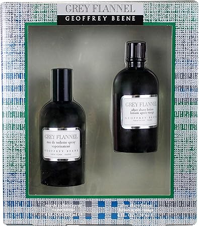 Geoffrey Beene Grey Flannel 2 Pc. Gift Set (Eau De Toilette Spray 4.0 Oz   Aftershave Lotion 4.0 Oz) for Men By 1.25 Pounds