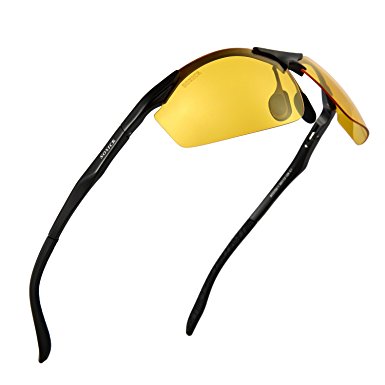 SOXICK Anti-Glare Driving Glasses - HD Polarized Lenses Promote Improved Night Vision