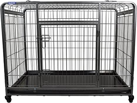 The Pet Store Premium Dog Crate with Lockable, Removable Nylon Wheels, Large