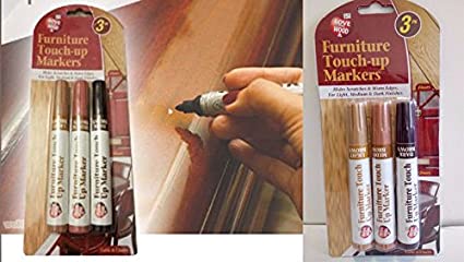 3 Pack Furniture Marker Magic Scratch Cover Touch up Pens Repair Wood Furniture